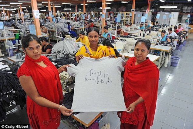Women Making $70 Feminist Shirts in Factory Paid Under a Dollar an
Hour